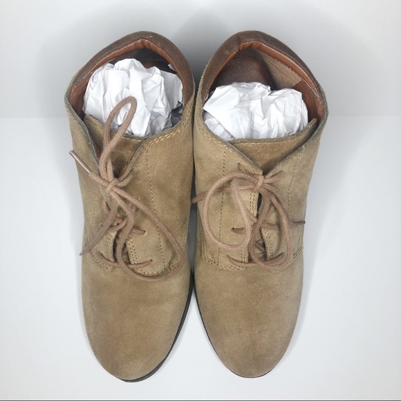 Lucky Brand lace up wedge booties - Picture 2 of 13